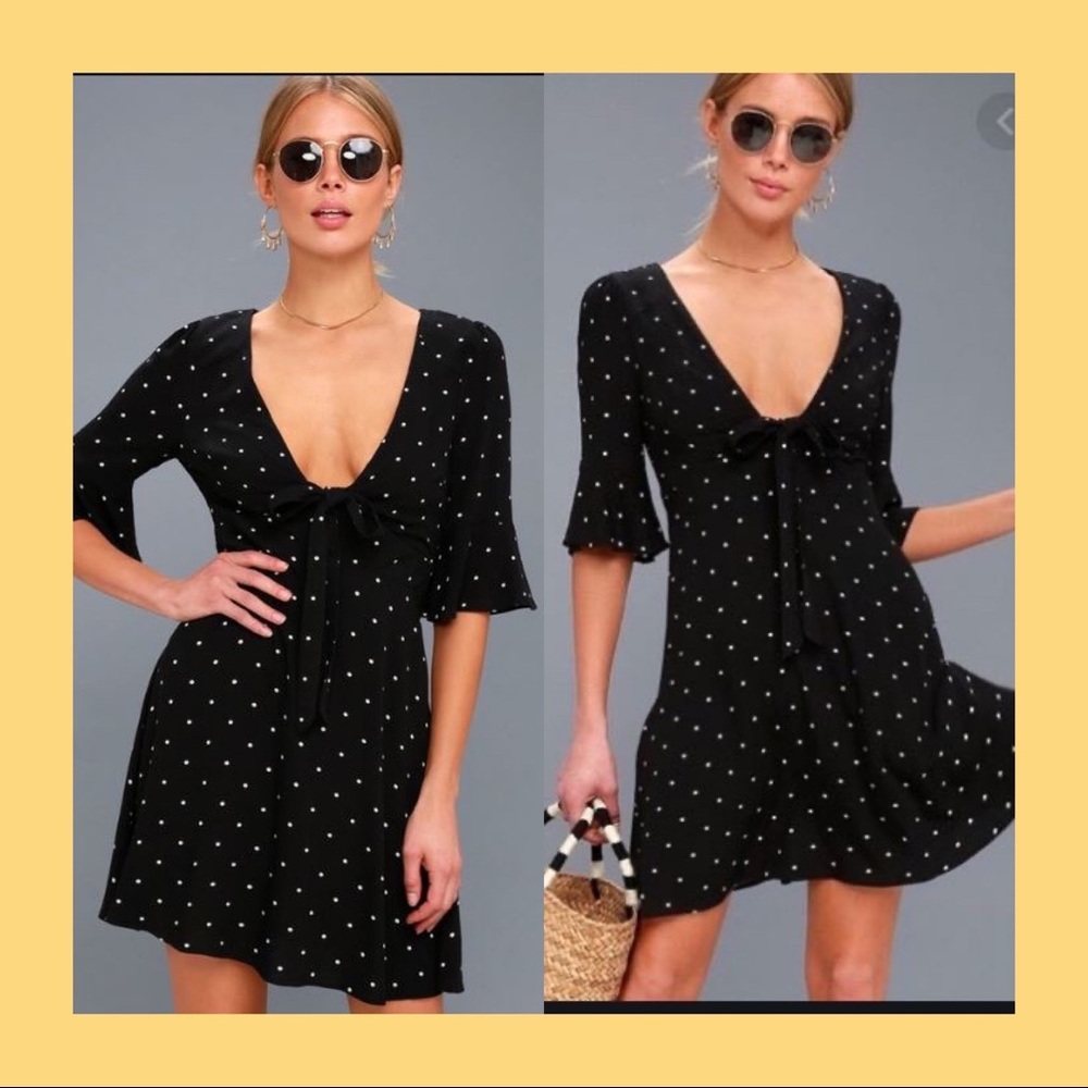 Free People All Yours Polka Dot Dress